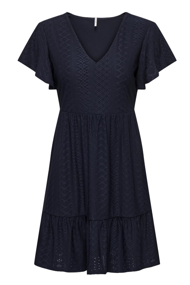 ONLSANDRA S/S V-NECK DRESS JRS NOOS 15289687 NIGHT SKY